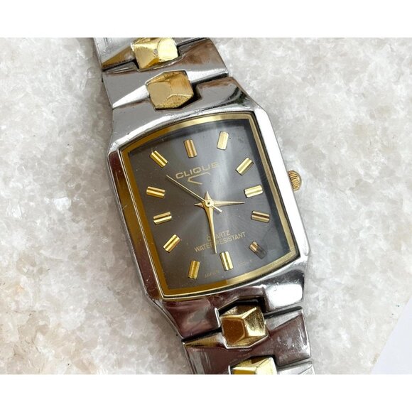 Clique Japan Movement Water Resistant Vintage Wristwatch - 28mm - WORKS! - Picture 1 of 10